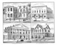 First National Bank, H.J. Hendler, Pottsville Standard and Jefferson Democrat, U.S. Hotel, G.L. Boyd, Schuylkill County 1875